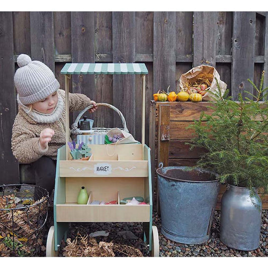 Wooden Market Stand image 1