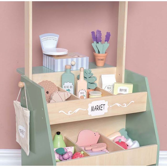 Wooden Market Stand image 2