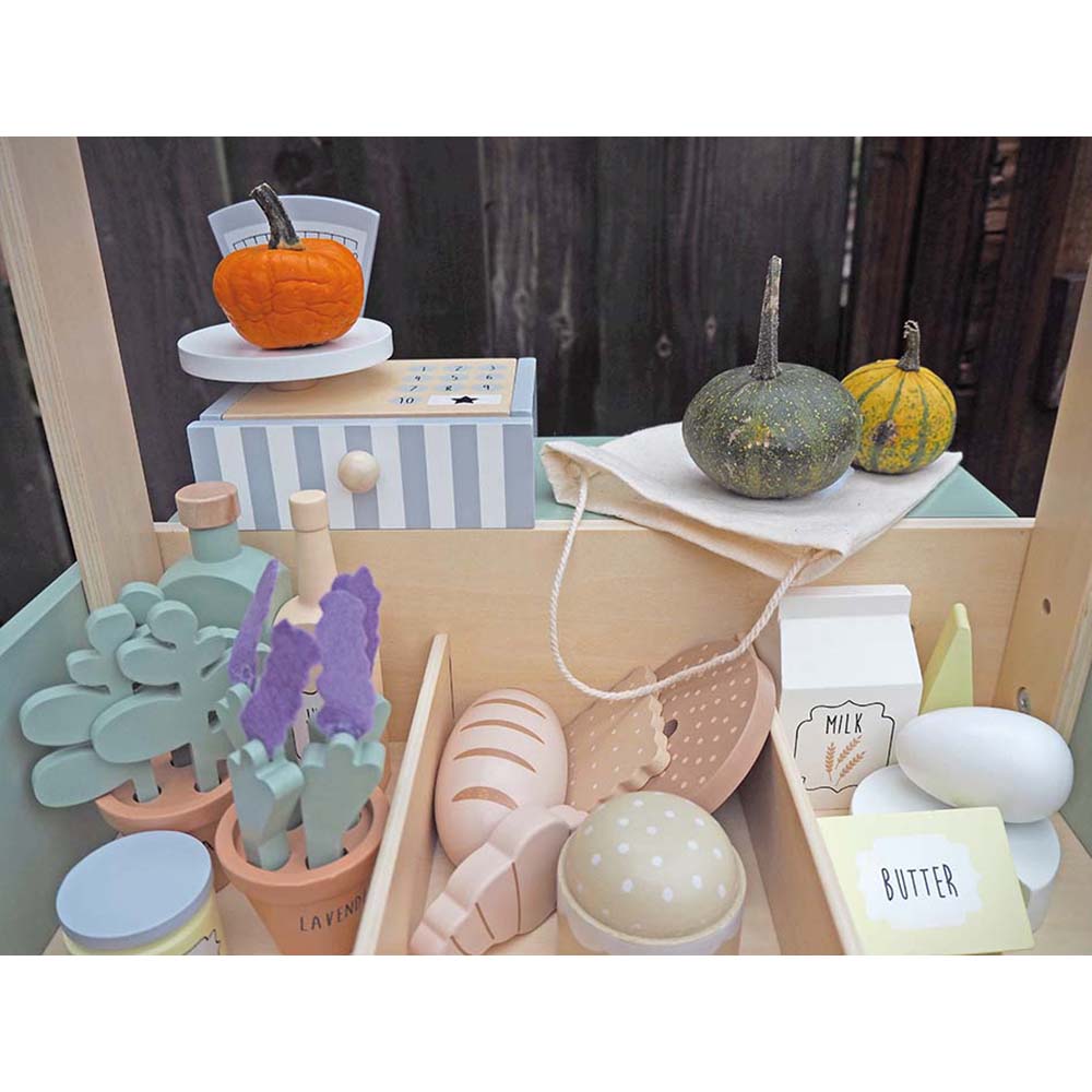 Wooden Market Stand image 4