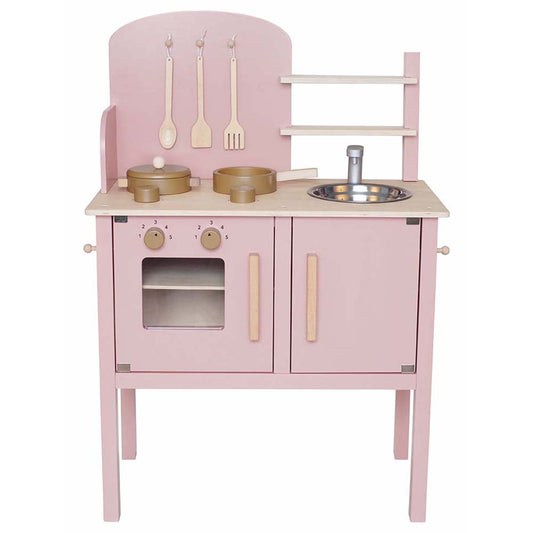 Wooden Play Kitchen - Pink image 0