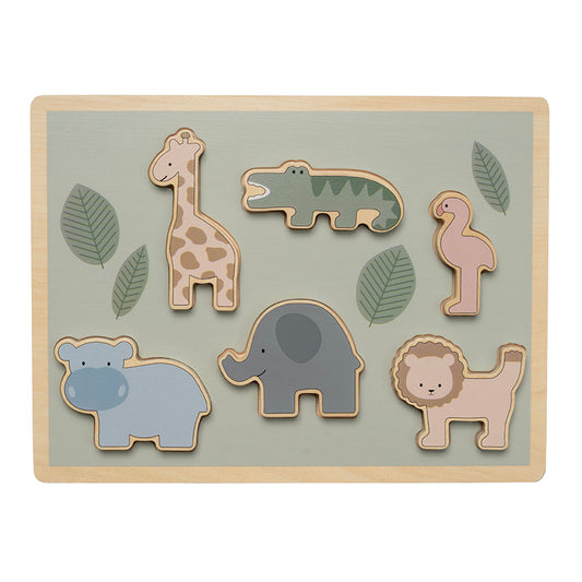 Wooden Puzzle -Safari Animals image 0