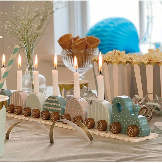 Candlestick Train - Blue image 1